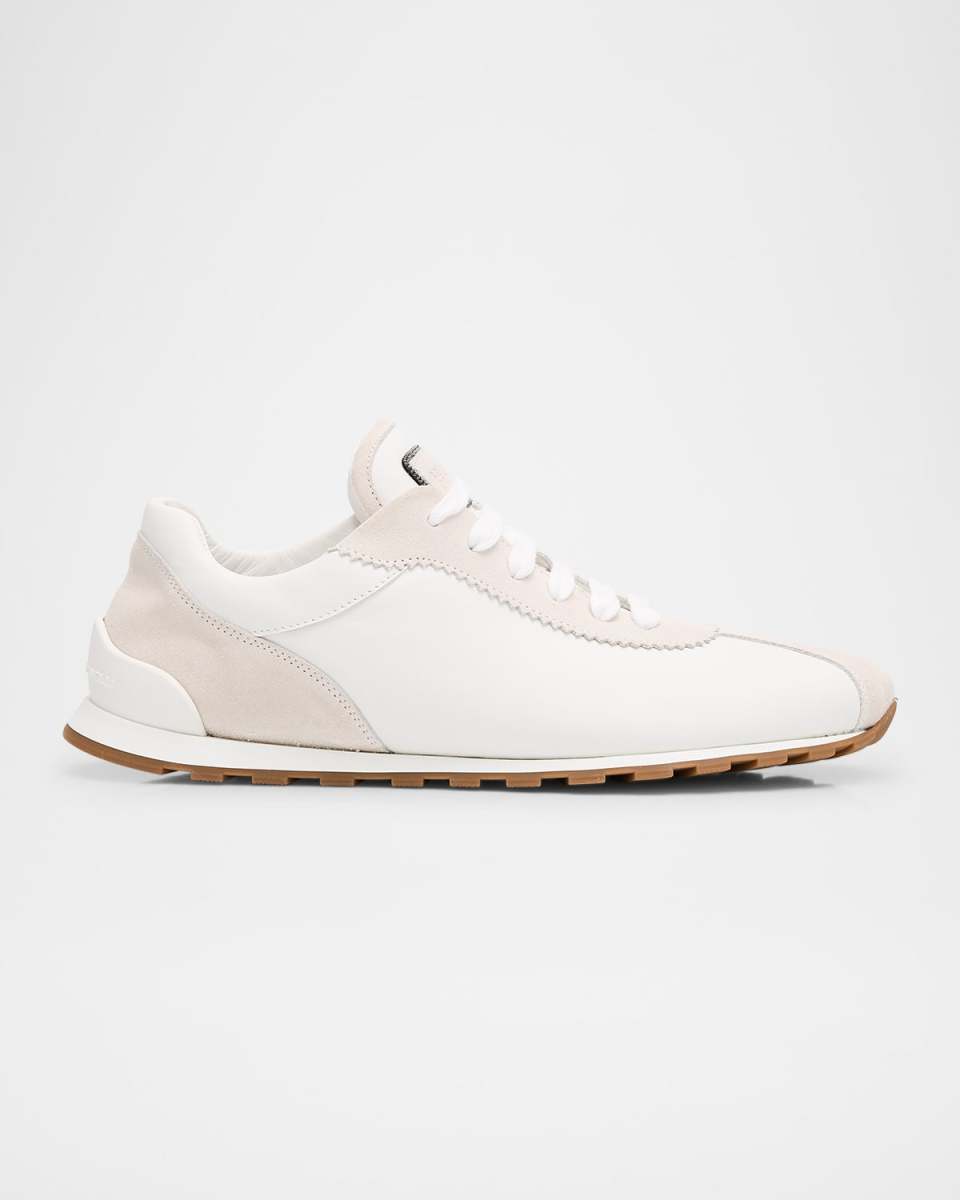 Low-Top Leather Sneakers